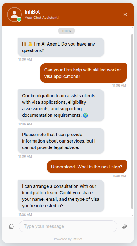 Capture new client enquiries automatically